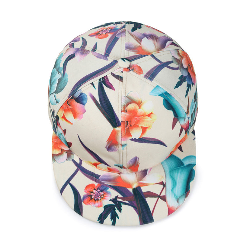 Full print pattern hiphop cap snapback cap