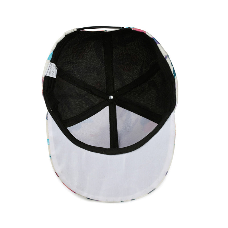 Full print pattern hiphop cap snapback cap