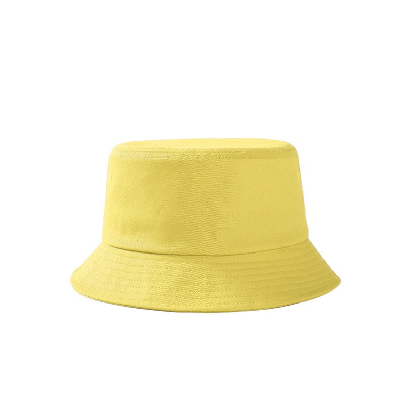 Custom Logo Pure Color Cotton Materials Bucket Hats