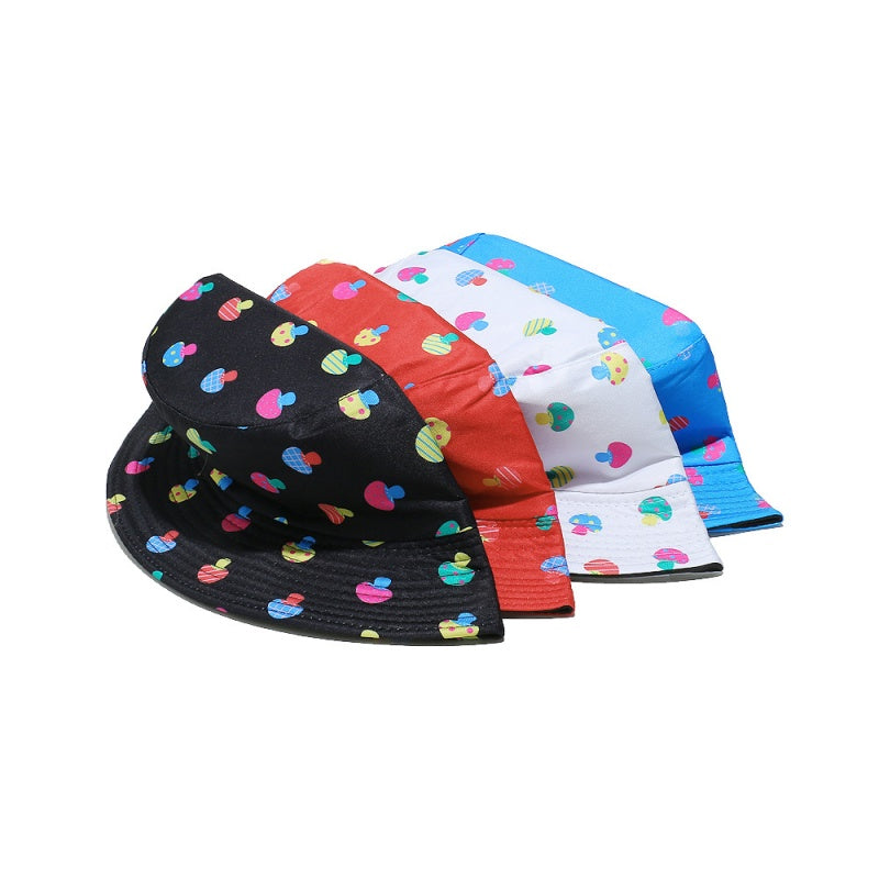 Fullprint Summer Cotton Materials Bob Hat Bucket Hats