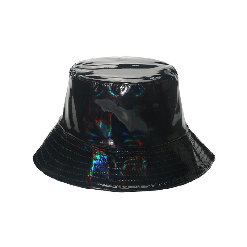 Laser Metallic PU materials Bucket Hats