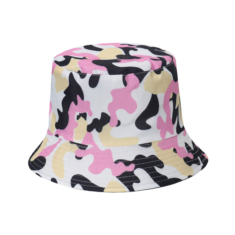Outdoor camping cotton camouflage bucket hat