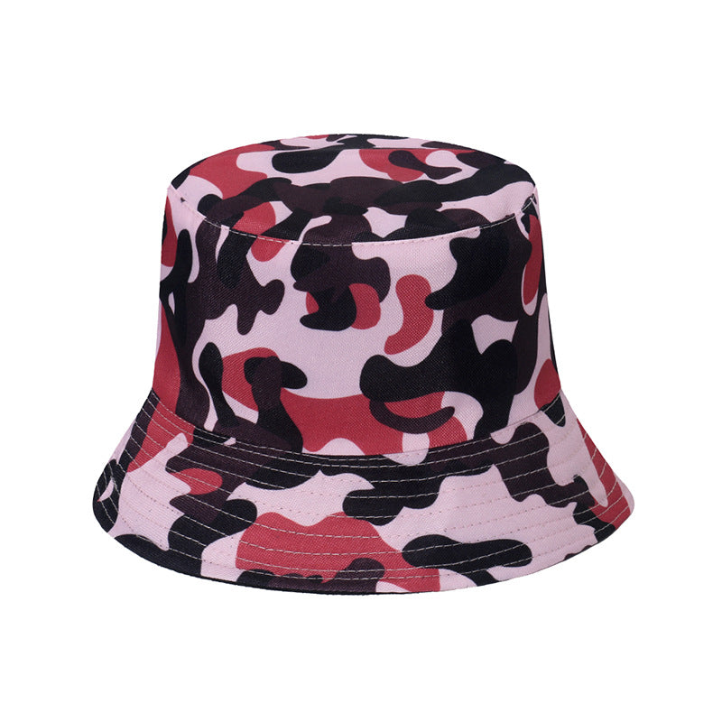 Outdoor camping cotton camouflage bucket hat