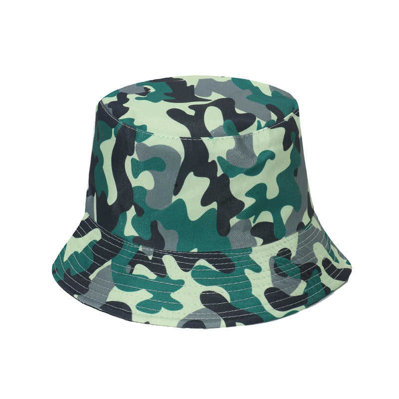 Outdoor camping cotton camouflage bucket hat