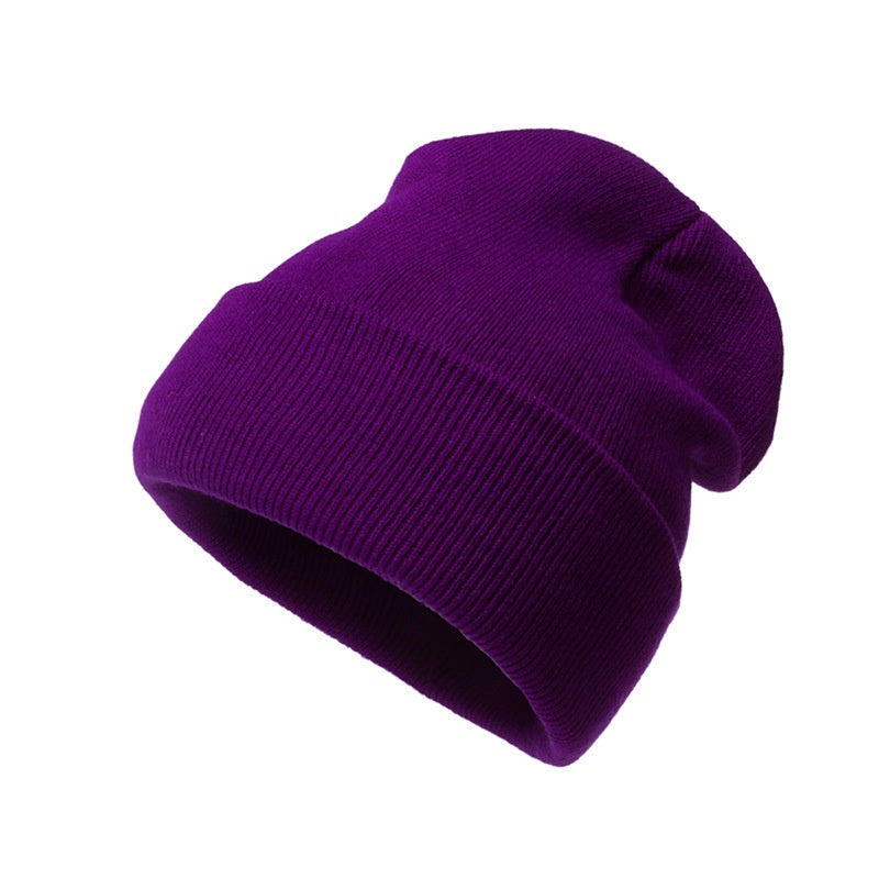 Multi-color type soft winter beanie hats