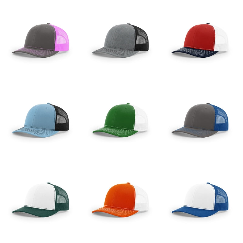 Custom Logo Brand Trucker Hats With Multicolor