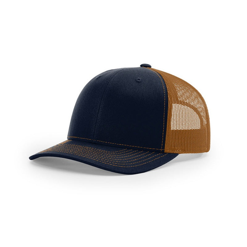 Double color breathable trucker hats with custom brand