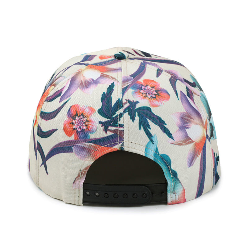 Full print pattern hiphop cap snapback cap