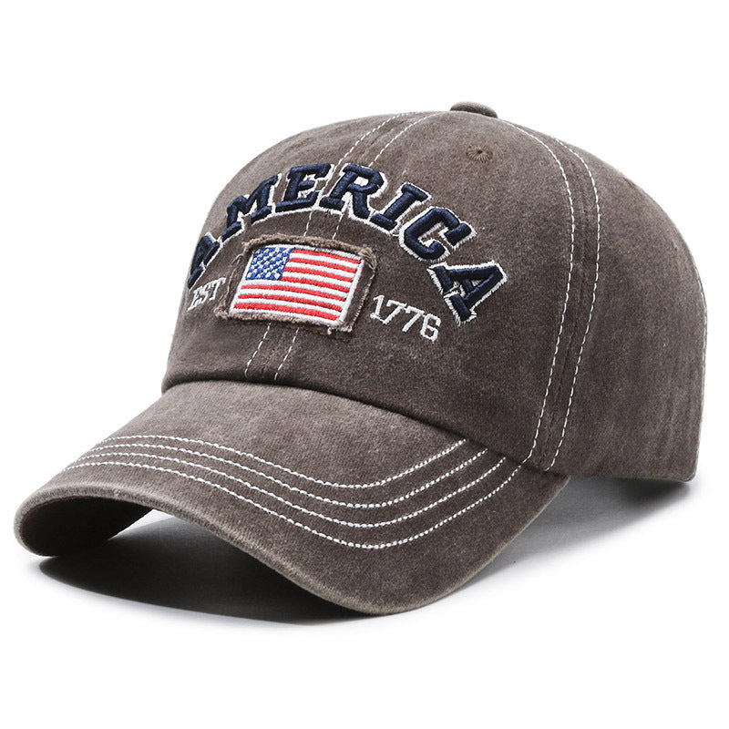 America Word Pattern Baseball Cap
