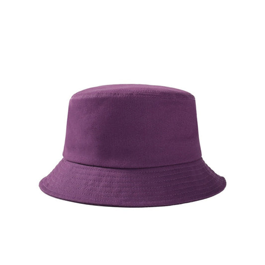 Custom Logo Pure Color Cotton Materials Bucket Hats