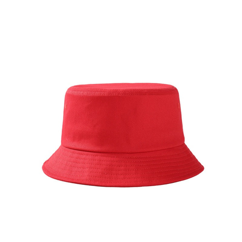 Custom Logo Pure Color Cotton Materials Bucket Hats
