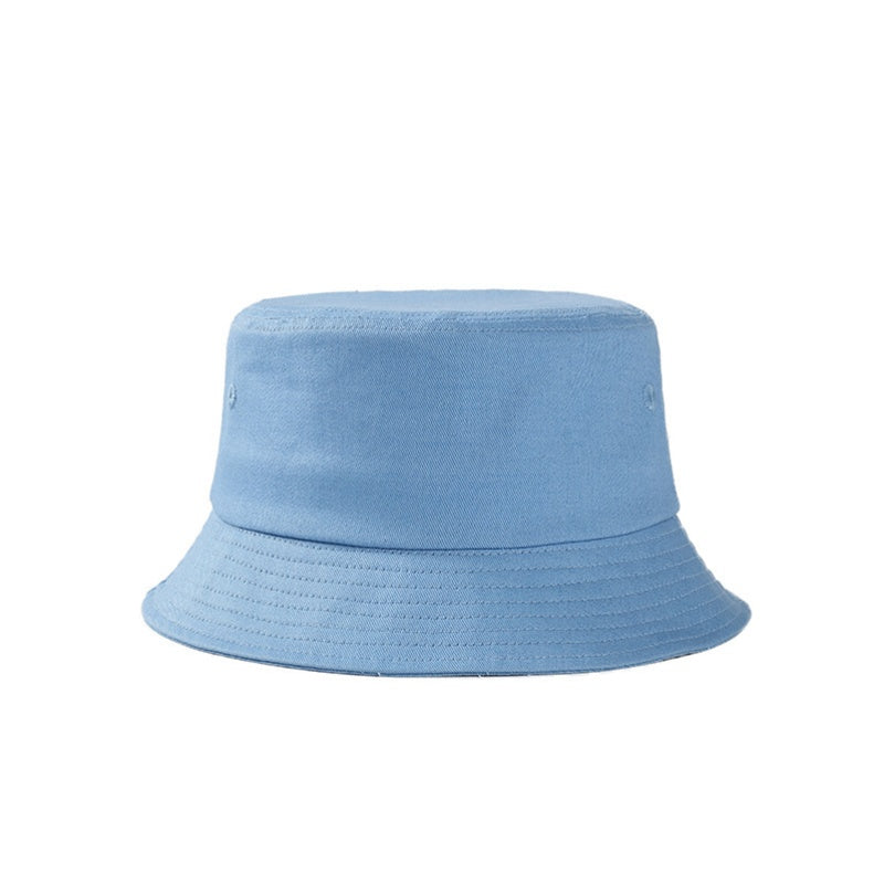 Custom Logo Pure Color Cotton Materials Bucket Hats