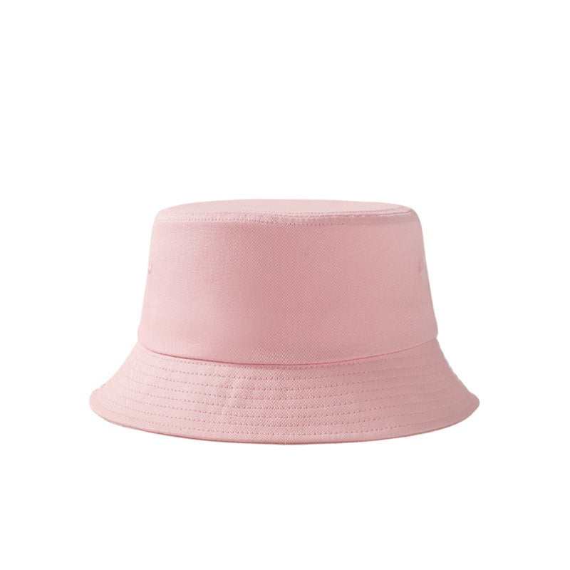 Custom Logo Pure Color Cotton Materials Bucket Hats