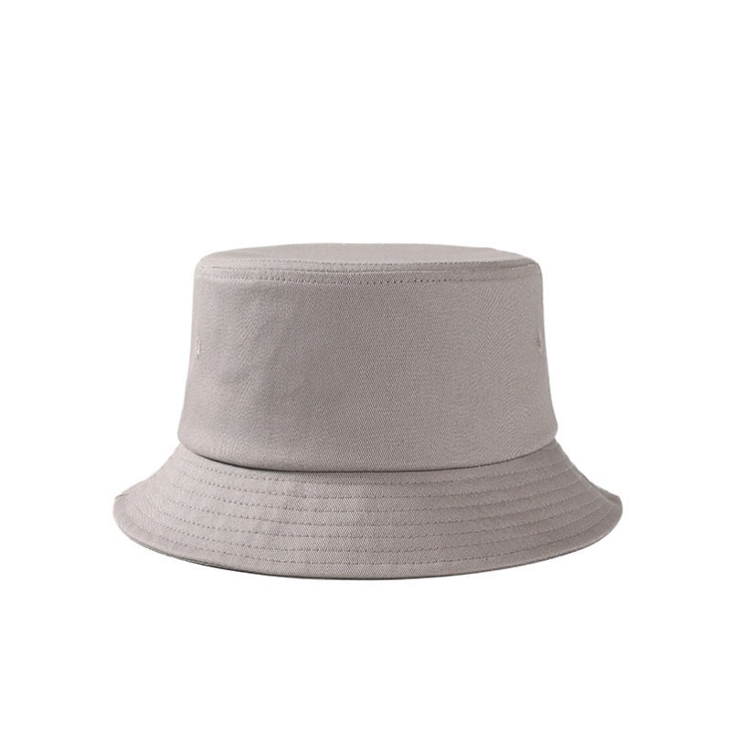 Custom Logo Pure Color Cotton Materials Bucket Hats