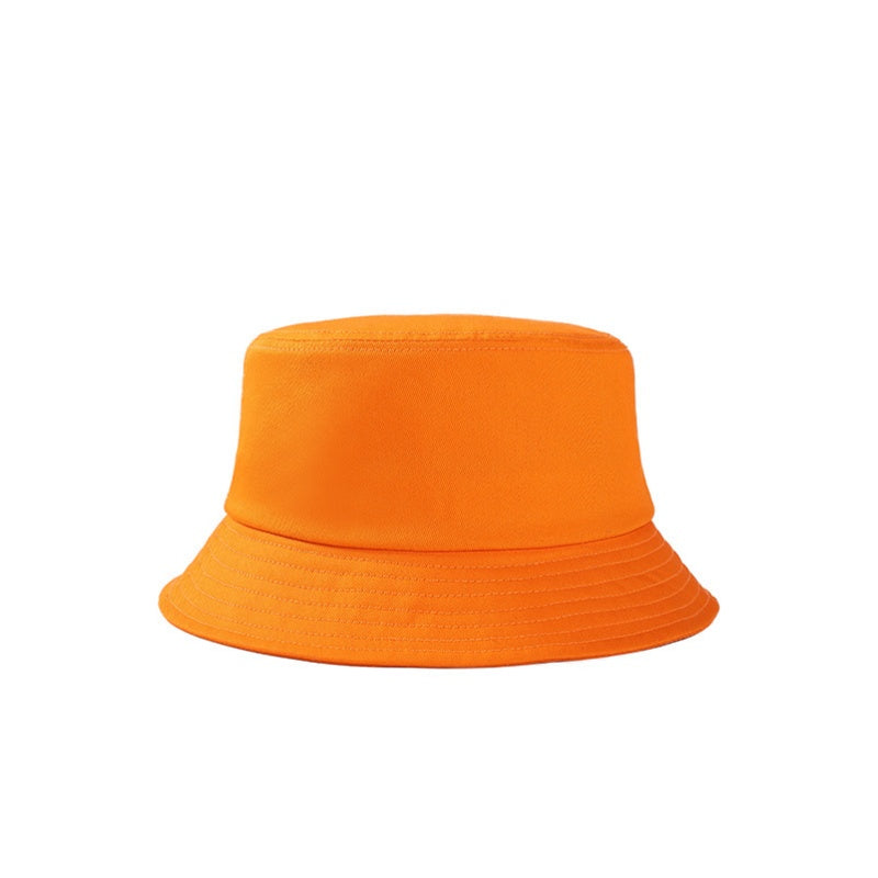 Custom Logo Pure Color Cotton Materials Bucket Hats