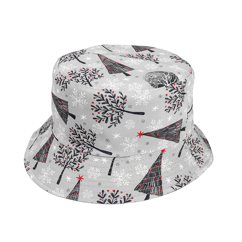 Colorful print polyester material breathable bucket hats
