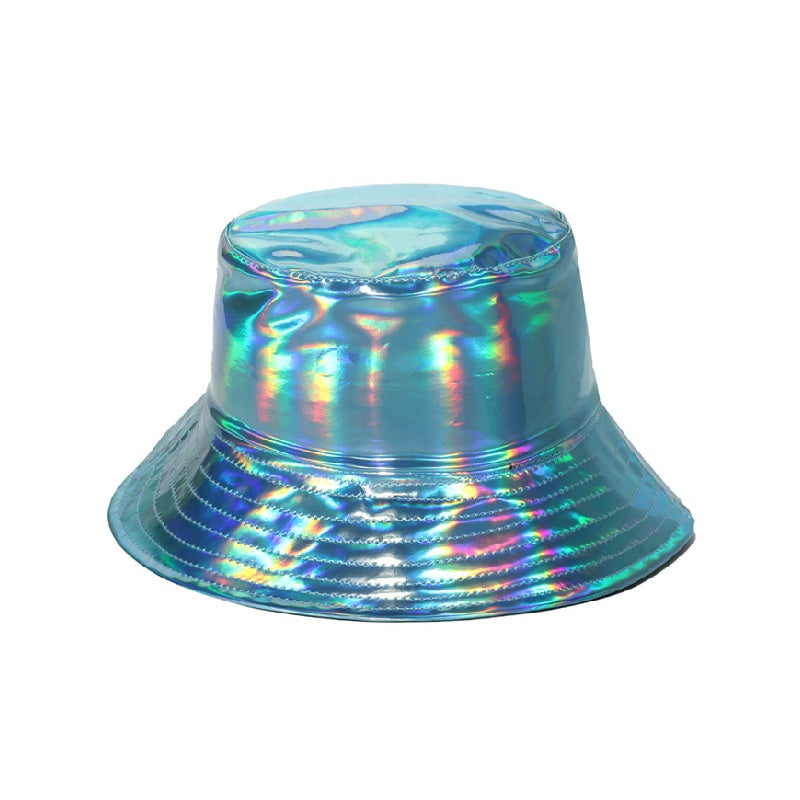 Laser Metallic PU materials Bucket Hats