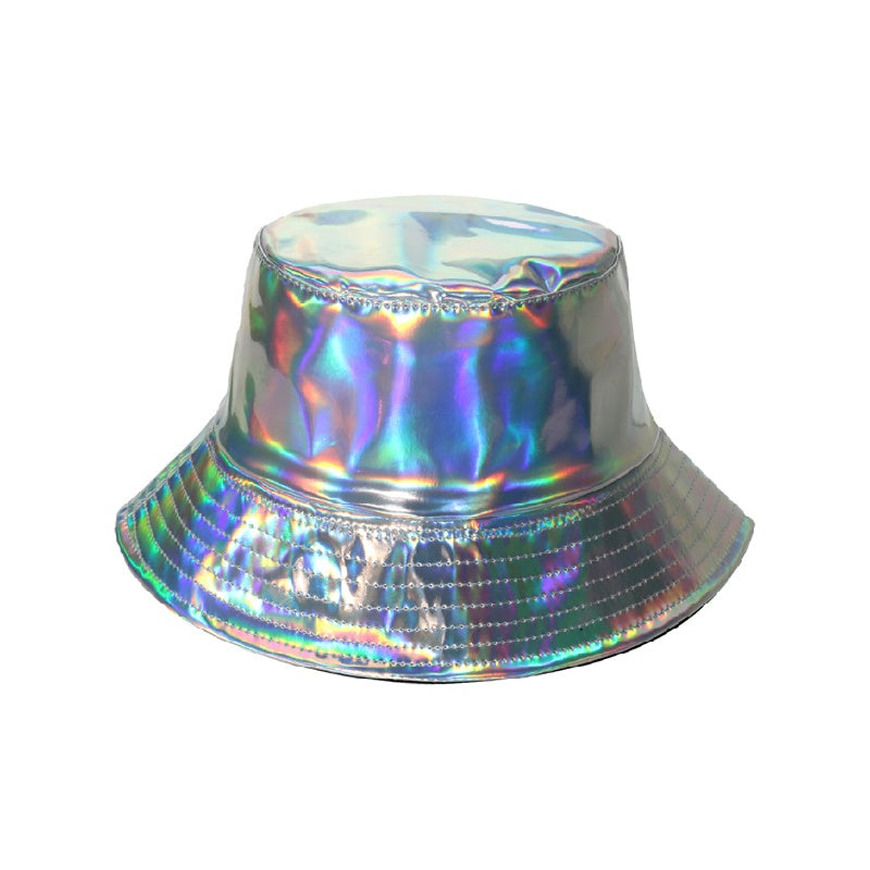 Laser Metallic PU materials Bucket Hats