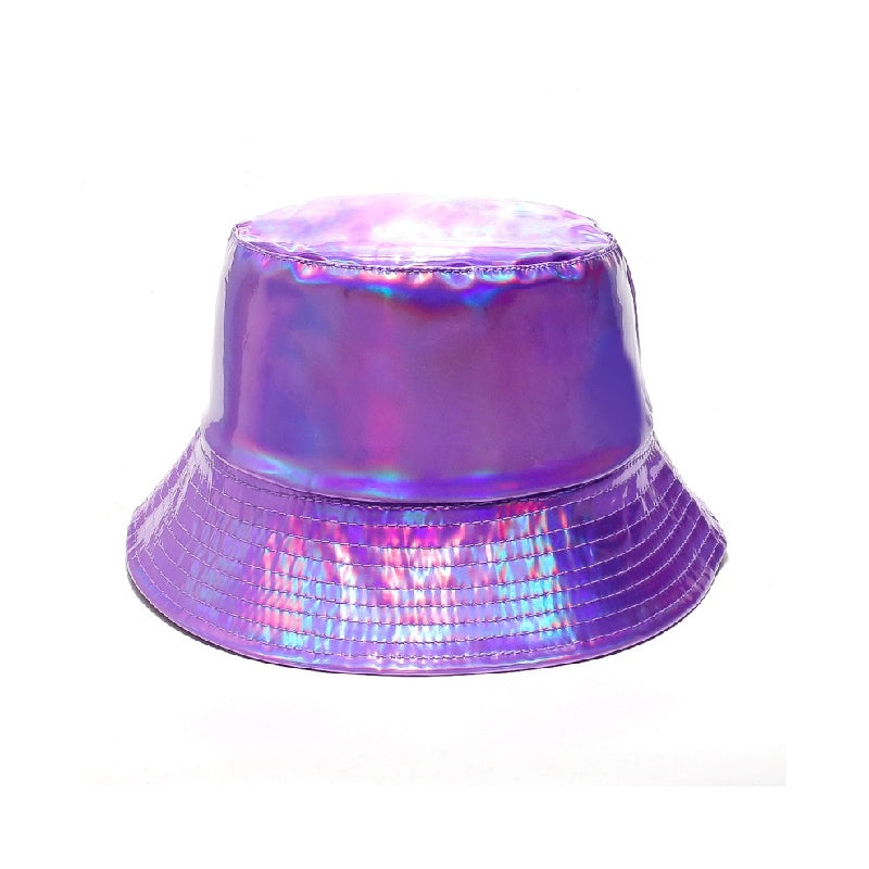 Laser Metallic PU materials Bucket Hats
