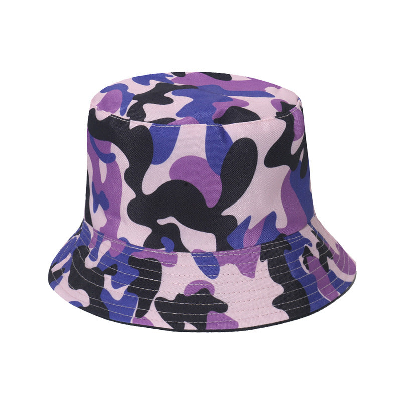 Outdoor camping cotton camouflage bucket hat