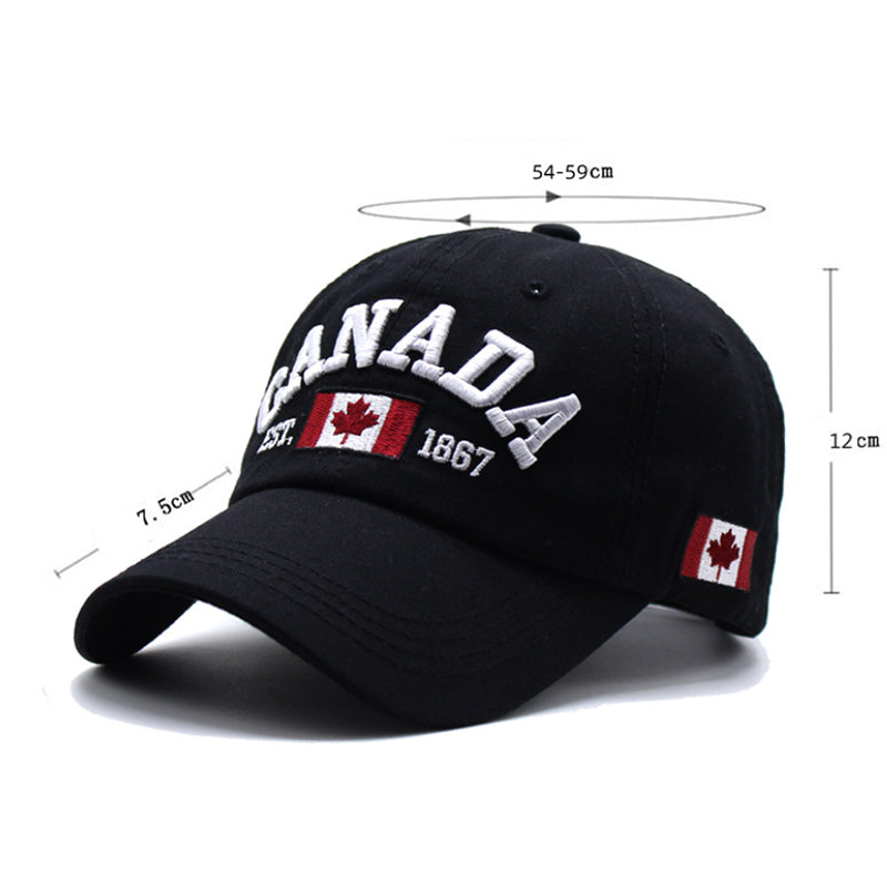 Canada Word Pattern Baseball Cap