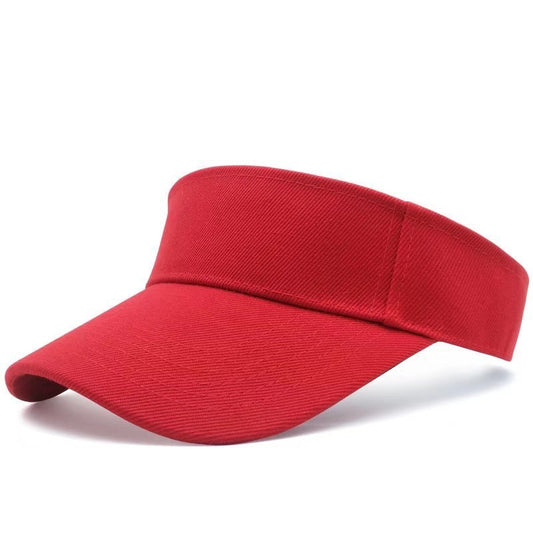 Cotton materials sun visor hats with multicolor