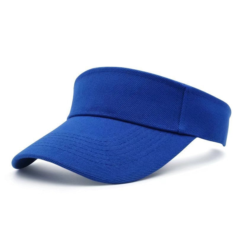 Cotton materials sun visor hats with multicolor