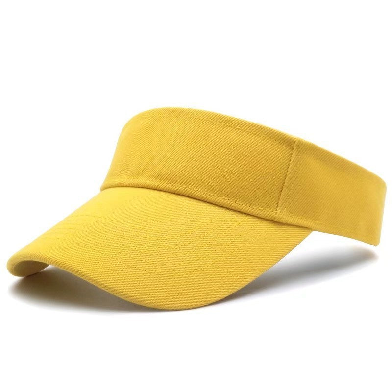 Cotton materials sun visor hats with multicolor