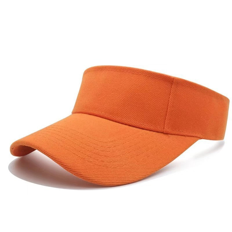 Cotton materials sun visor hats with multicolor