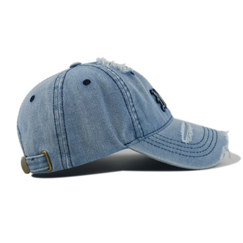 Denim Fabric Baseball Cap