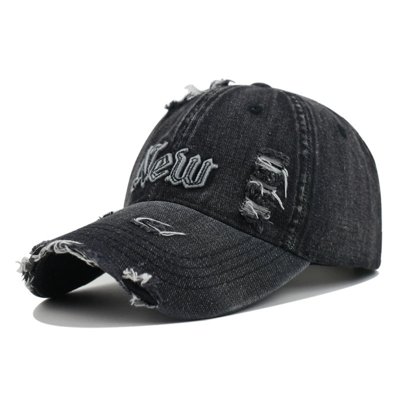 Denim Fabric Baseball Cap