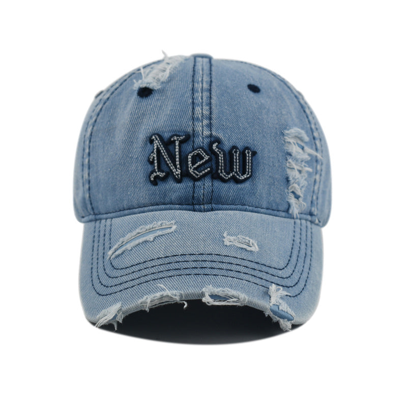 Denim Fabric Baseball Cap