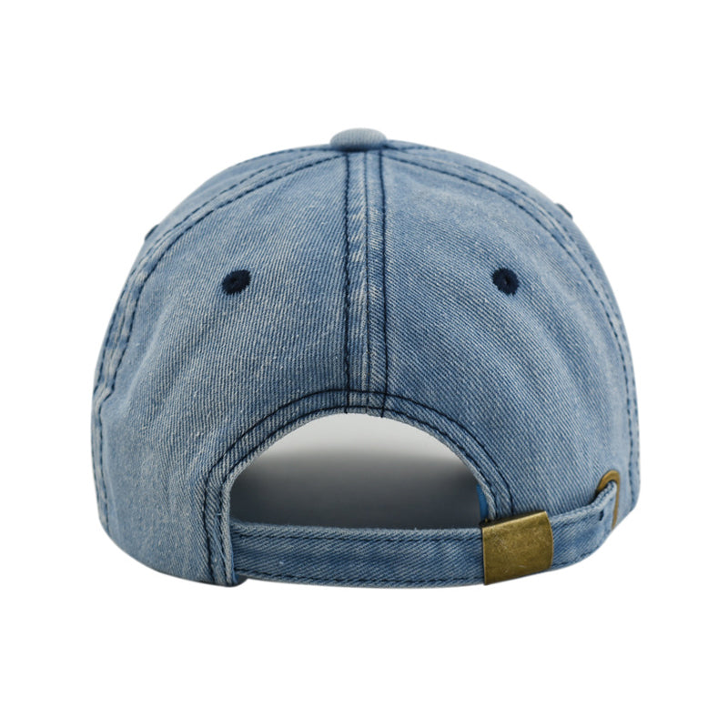 Denim Fabric Baseball Cap