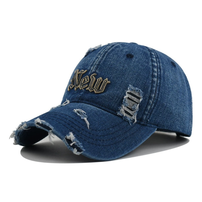 Denim Fabric Baseball Cap
