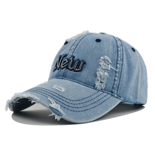 Denim Fabric Baseball Cap