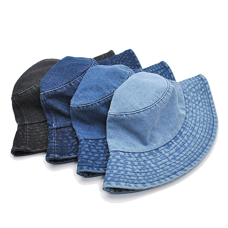 Denim material cotton bucket hats fashion outdoor hat