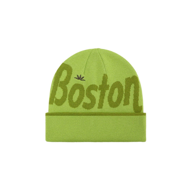 Jacquard-patterned knit hat