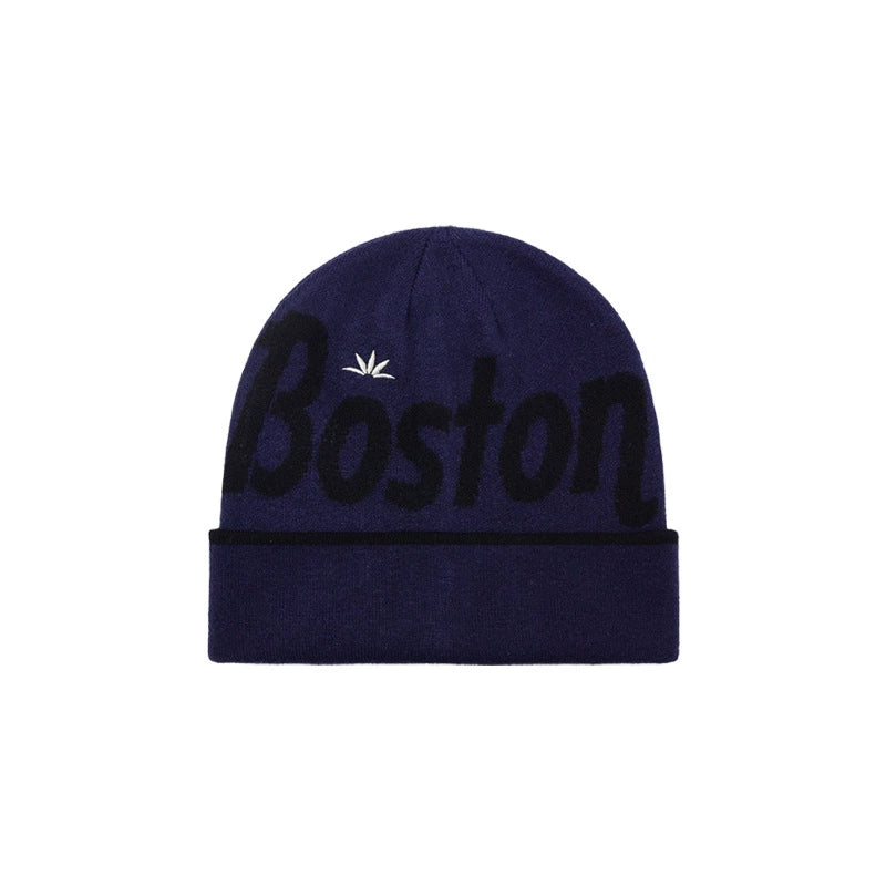 Jacquard-patterned knit hat