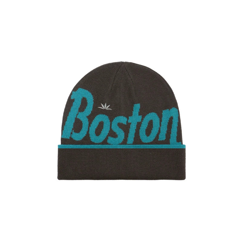 Jacquard-patterned knit hat