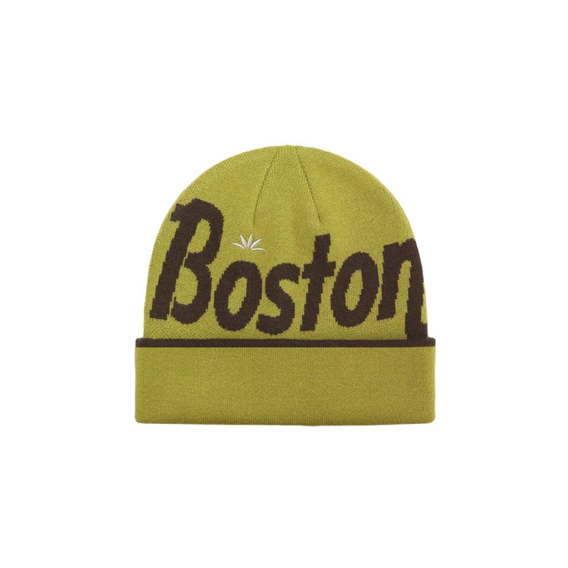 Jacquard-patterned knit hat