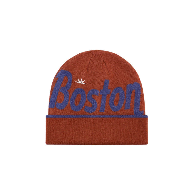 Jacquard-patterned knit hat