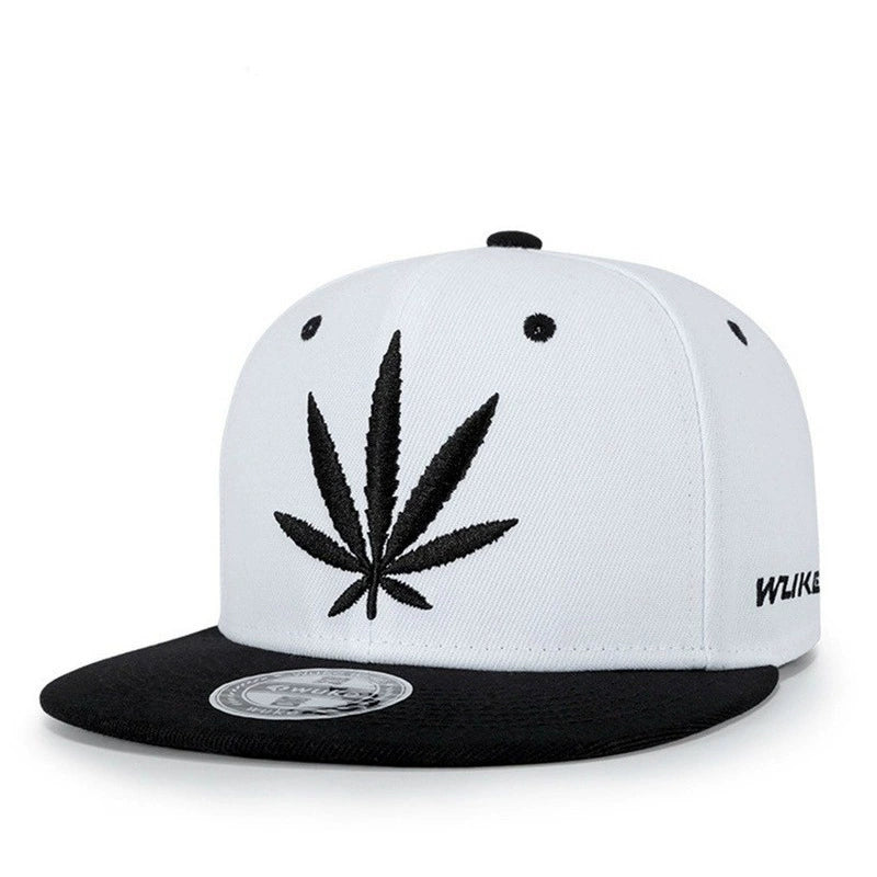 3D Embroidery Leaves Snapback Cap