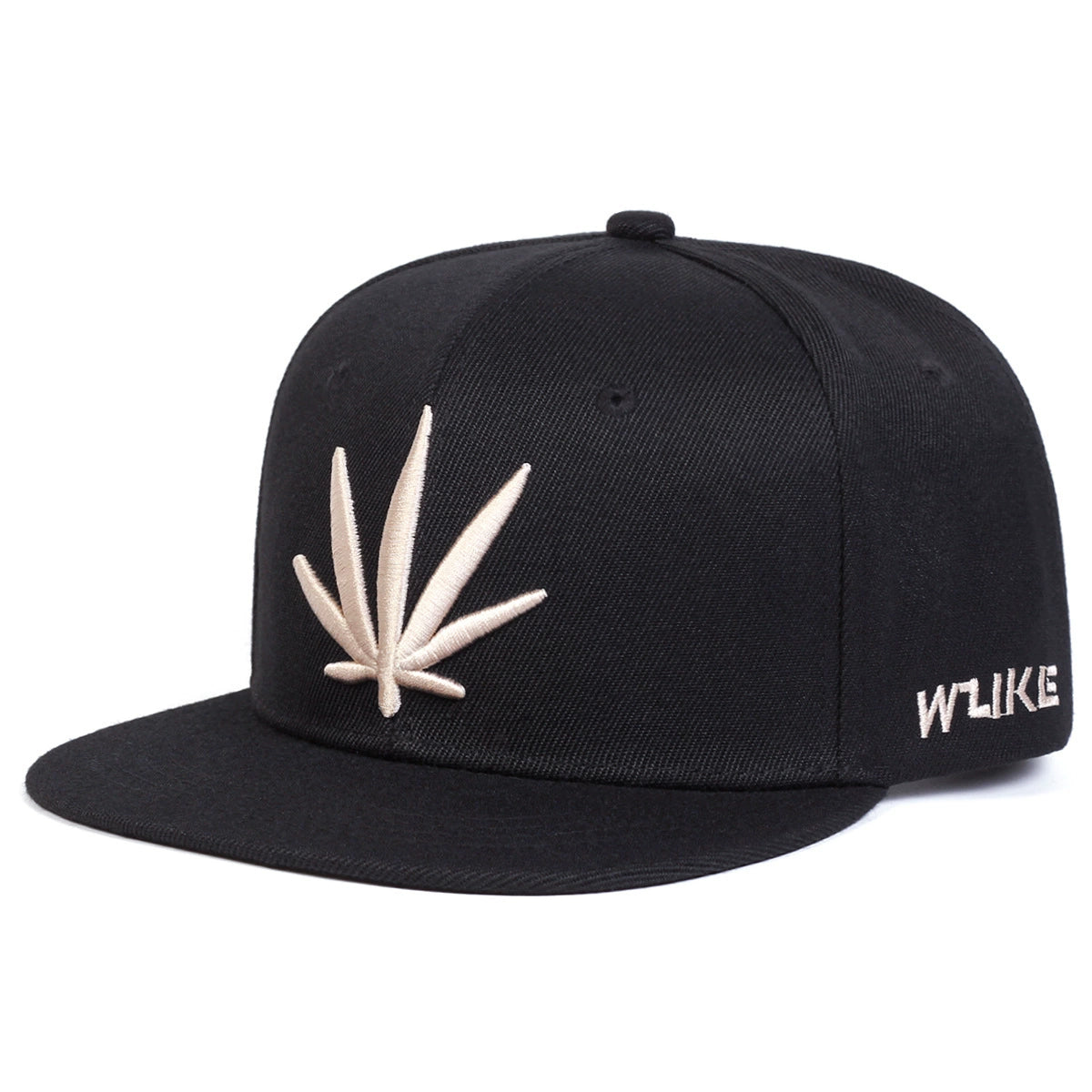 3D Embroidery Leaves Snapback Cap