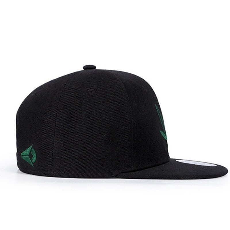 3D Embroidery Leaves Snapback Cap
