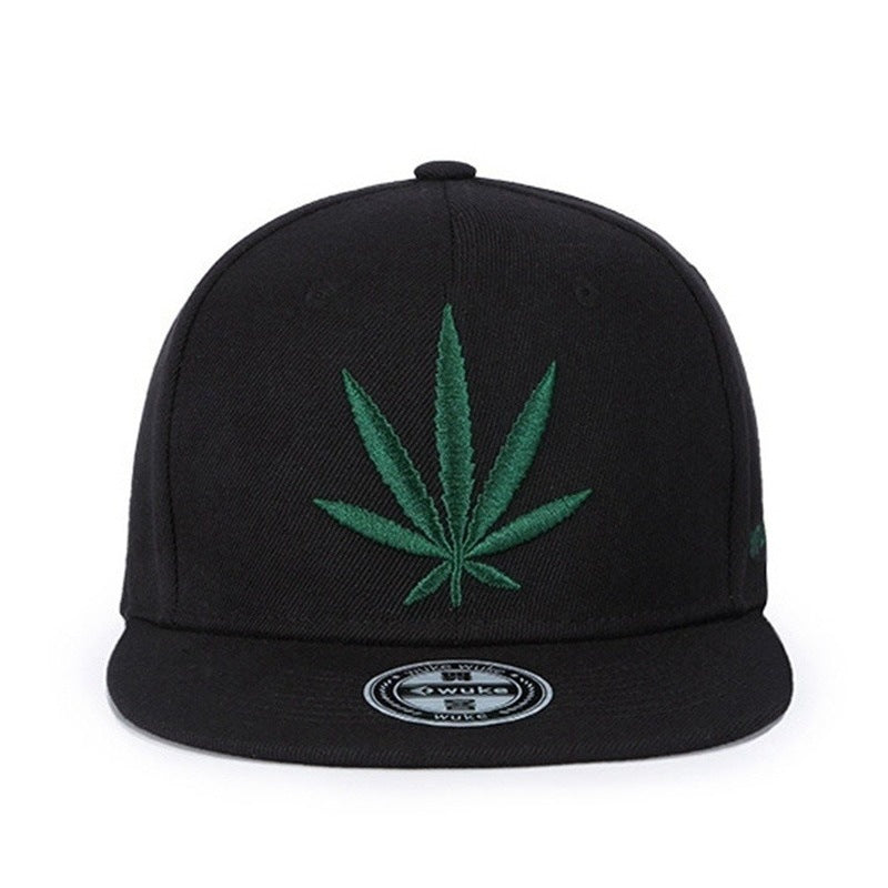 3D Embroidery Leaves Snapback Cap