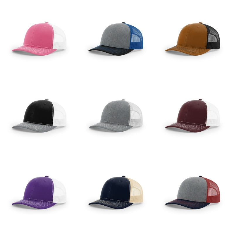 Multicolor Breathable Trucker Hats For Outdoor Travel
