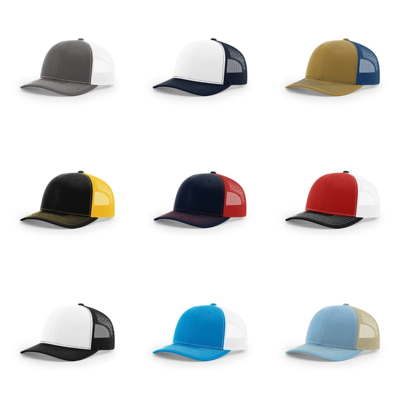 Multicolor Breathable Trucker Hats For Outdoor Travel