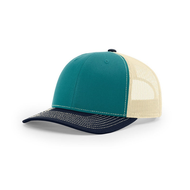 Double color breathable trucker hats with custom brand