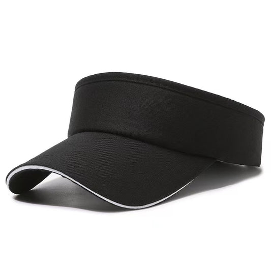 Summer Breathable Sun Visor Cap With Embroidery Print Custom Logo
